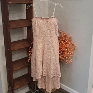 Beautiful blush high low dress BNWT